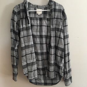 American eagle grey flannel with hood